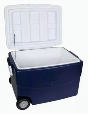 Conservadora LAURY 70lts. Glacial C/Ruedas